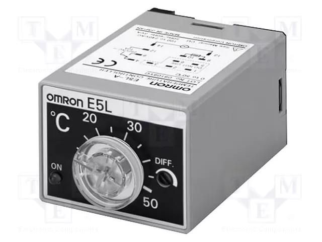 Module: regulator; NTC; temperature; SPDT; socket; E5L; 35x45x75mm OMRON E5L-A0-100