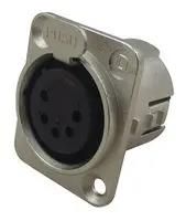 SOCKET, XLR, PANEL, NICKEL, 5POLE 716-0500