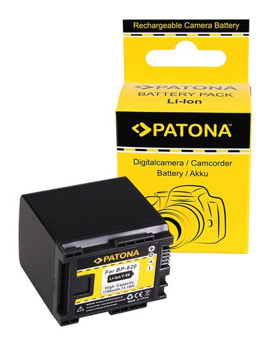 PATONA Battery f. Canon BP-820 Canon HF-G30 Canon XA20 Canon XA2, PATONA 1194 4260317093041