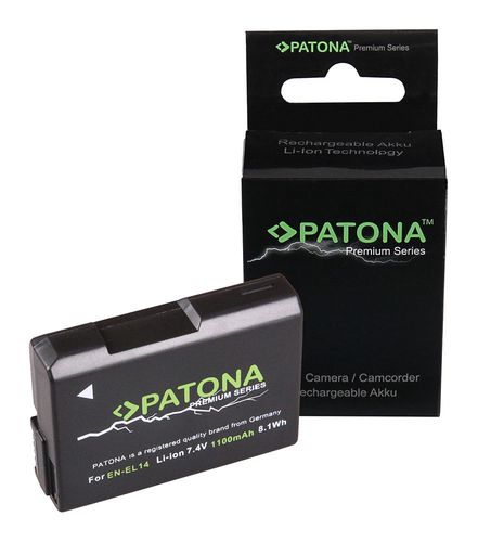 PATONA Premium Battery f. Nikon EN-EL14 Coolpix P7800 P7700 P7000 D5300, PATONA 1197 4260317093218