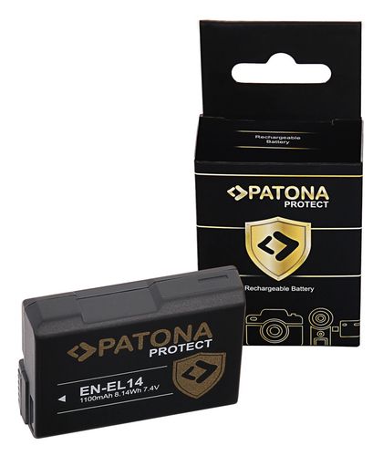 PATONA PROTECT Battery fully decoded f. Nikon EN-EL14 Coolpix P7800 P7700 P7000 D5300, PATONA 11975 4055655222105