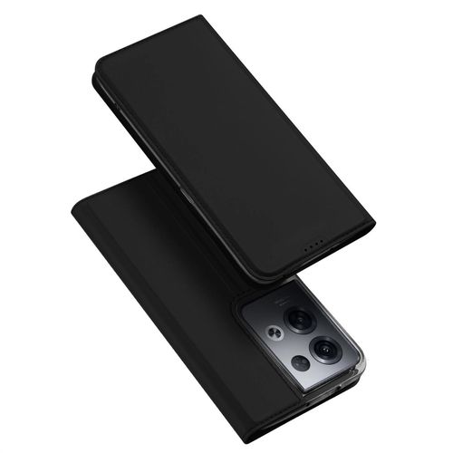 Dux Ducis Skin Pro case for Oppo Reno 8 Pro flip cover card wallet stand black, Dux Ducis 6934913033128 6934913033128