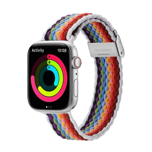 Dux Ducis Strap (Mixture II Version) Apple Watch SE strap, 9, 8, 7, 6, 5, 4, 3, 2, 1 (41, 40, 38 mm) braided strap pale stripes bracelet, Dux Ducis 6934913035740 6934913035740