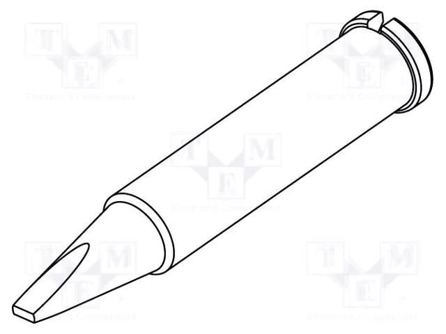 Tip; chisel; 1.6mm; for  soldering iron,for soldering station ERSA ERSA-0102CDLF16