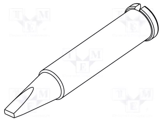 Tip; chisel; 2mm; for  soldering iron,for soldering station ERSA ERSA-0102CDLF20