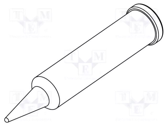 Tip; conical; 0.7mm; for  soldering iron,for soldering station ERSA ERSA-0102PDLF07