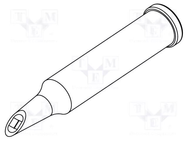 Tip; hoof; 2.3mm; for  soldering iron,for soldering station ERSA ERSA-0102WDLF23