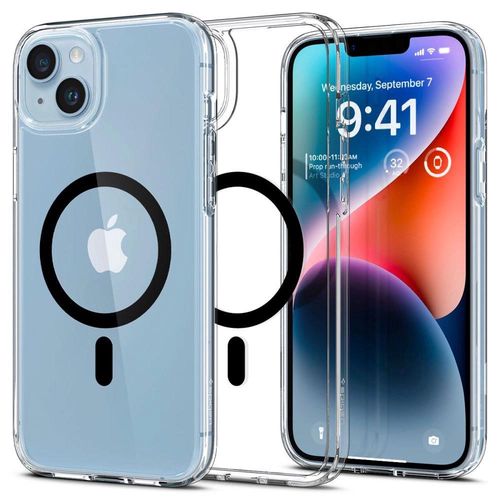 Spigen Ultra Hybrid Mag Case with MagSafe for iPhone 14 Plus - Clear Black, Spigen 8809811864168 8809811864168