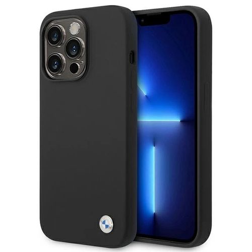 Etui BMW BMHCP14XSILBK iPhone 14 Pro Max 6,7" czarny/black Silicone Metal Logo, BMW 3666339090456 3666339090456