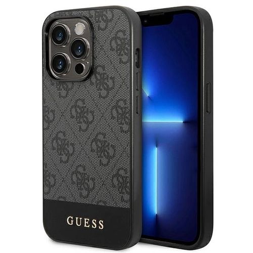 Guess GUHCP14XG4GLGR iPhone 14 Pro Max 6.7&quot; grey/grey hard case 4G Stripe Collection, Guess 3666339088576 3666339088576
