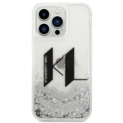 Karl Lagerfeld KLHCP14XLBKLCS iPhone 14 Pro Max 6,7" srebrny/silver hardcase Liquid Glitter Big KL, Karl Lagerfeld 3666339085711 3666339085711