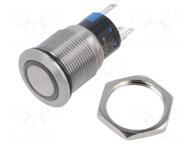 Switch: vandal resistant; Pos: 2; SPDT; 2A/250VAC; 1A/30VDC; IP67 DECA SwitchLab Inc. F24S1-1233GDS002