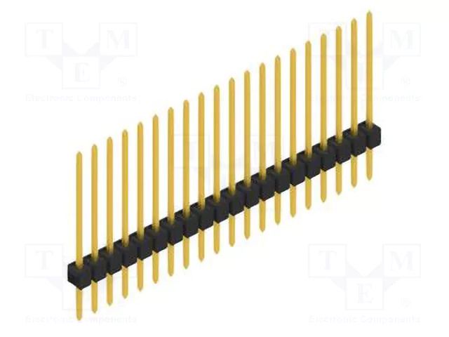 Connector: pin strips; pin header; male; PIN: 20; THT; 3A; 250V; SL 1 FISCHER ELEKTRONIK SL1.179.20.G