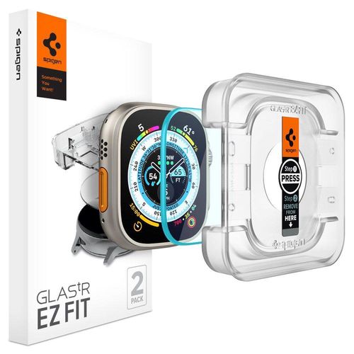 Spigen Glas.tR EZ Fit tempered glass for Apple Watch Ultra (49 mm) - 2 pcs., Spigen 8809811869736 8809811869736