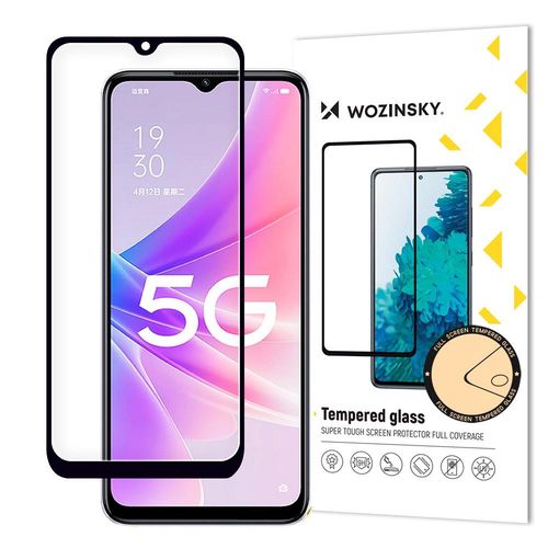 Wozinsky Full Glue Tempered Glass Oppo A77 4G / A57 4G / A57s / A57e full screen with frame black (case friendly), Wozinsky 5907769309427 5907769309427