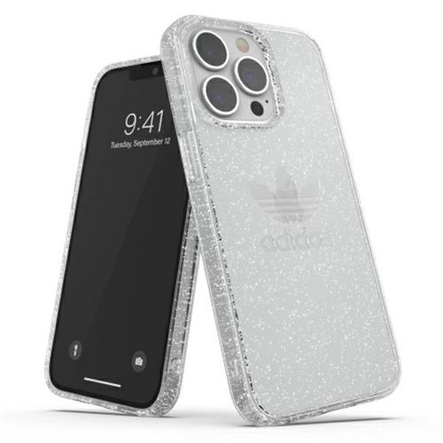 Adidas OR Protective Clear Case Glitter for iPhone 13 Pro / iPhone 13 - Transparent Silver, Adidas 8718846095853 8718846095853