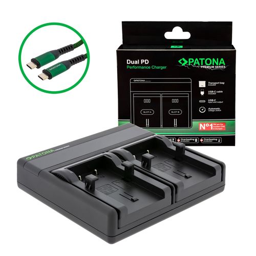  PATONA Premium Dual PD Performance charger for Olympus Li-10B incl. USB-C input/output, PATONA 121517 4055655242332