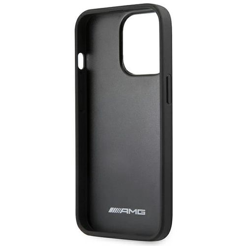 AMG AMHCP14LDOLBK iPhone 14 Pro 6.1 &quot;black / black hardcase Leather Hot Stamped, Mercedes 3666339071325 3666339071325