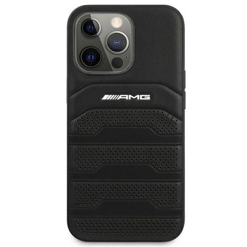 AMG AMHCP14XGSEBK iPhone 14 Pro Max 6,7 &quot;black / black hardcase Leather Debossed Lines, Mercedes 3666339071417 3666339071417