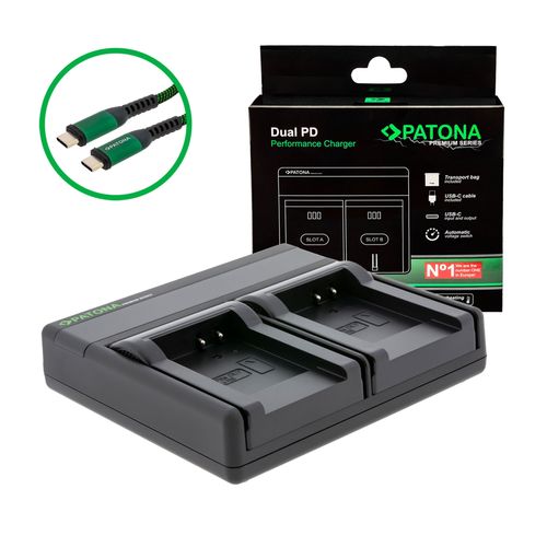  PATONA Premium Dual PD Performance charger for Olympus Li-70B incl. USB-C input/output, PATONA 121615 4055655242851