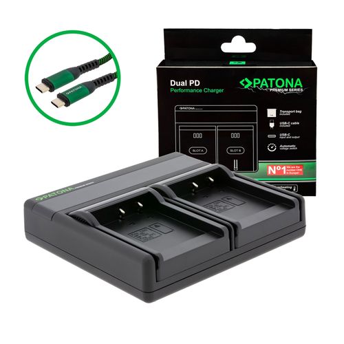  PATONA Premium Dual PD Performance charger for Casio NP-110 incl. USB-C input/output, PATONA 121616 4055655242868