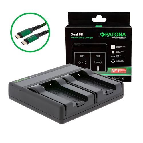  PATONA Premium Dual PD Performance charger for Casio NP-50 incl. USB-C input/output, PATONA 121628 4055655242974