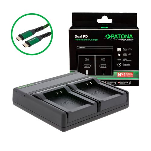  PATONA Premium Dual PD Performance charger for Canon NB-10L incl. USB-C input/output, PATONA 121634 4055655243025
