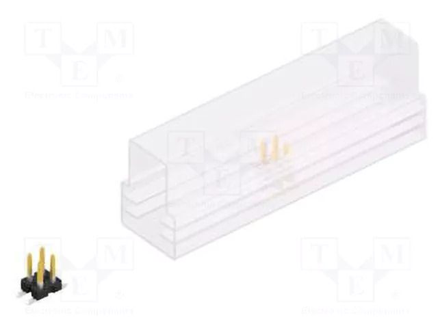 Connector: pin strips; pin header; male; PIN: 4; SMT; 3A; 250V; 2x2 FISCHER ELEKTRONIK SLLP6SMD0514SSM