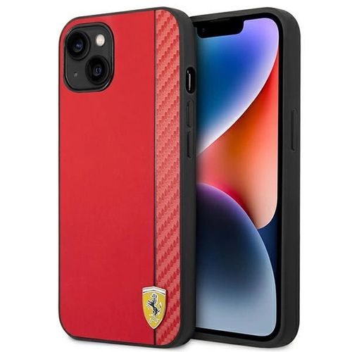 Ferrari FEHCP14MAXRE iPhone 14 Plus 6.7&quot; red/red hardcase Carbon, Ferrari 3666339063856 3666339063856