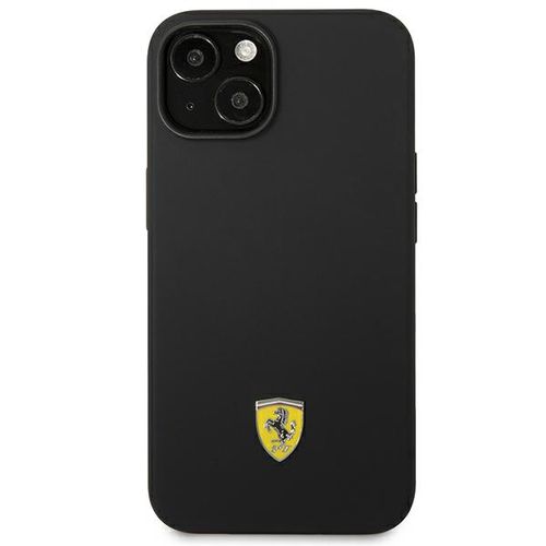 Ferrari FEHCP14SSIBBK iPhone 14 6.1&quot; black/black hardcase Silicone Metal Logo, Ferrari 3666339063207 3666339063207