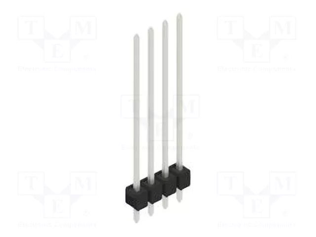 Connector: pin strips; pin header; male; PIN: 4; SL 11; 3A; 250V FISCHER ELEKTRONIK SL11.316.4.Z
