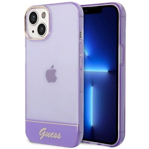 Guess GUHCP14MHGCOU iPhone 14 Plus 6.7 &quot;violet / purple hardcase Translucent, Guess 3666339088279 3666339088279