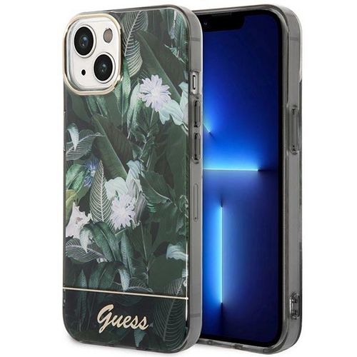 Guess Jungle Collection iPhone 14 Case - Green, Guess 3666339064402 3666339064402