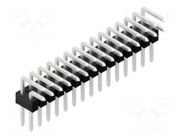 Connector: pin strips; pin header; male; PIN: 30; THT; 3A; 250V; SL 4 FISCHER ELEKTRONIK SL4.025.30.Z
