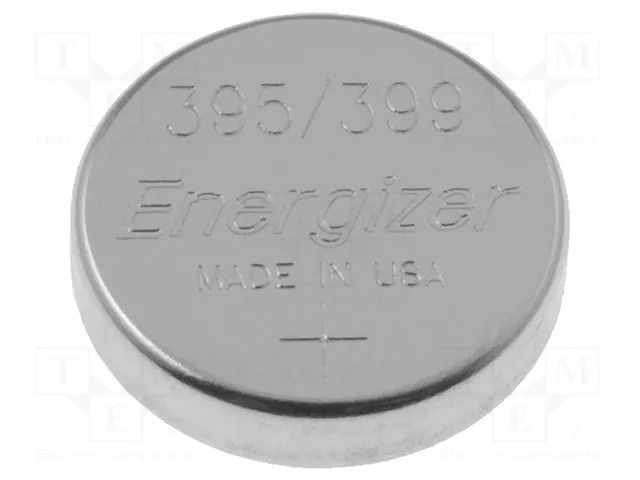 Battery: silver; 395,coin; 1.55V; 54mAh; non-rechargeable ENERGIZER BAT-395/399-EG