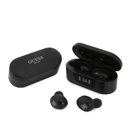 Guess GUTWST31EK TWS Bluetooth headphones + docking station - black, Guess 3666339051419 3666339051419