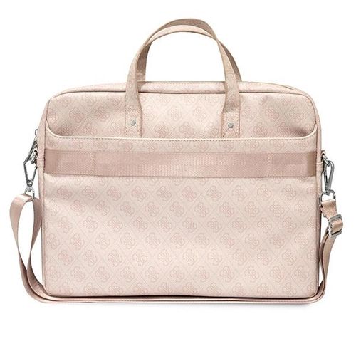 Guess Saffiano 4G Triangle Logo bag for a 16&#39;&#39; laptop - pink, Guess 3666339051112 3666339051112