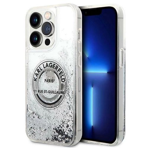 Karl Lagerfeld KLHCP14LLCRSGRS iPhone 14 Pro 6.1 "silver / silver hardcase Liquid Glitter RSG, Karl Lagerfeld 3666339085902 3666339085902