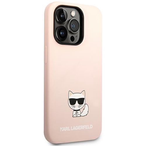 Karl Lagerfeld KLHCP14LSLCTPI iPhone 14 Pro 6.1 &quot;hardcase light pink / light pink Silicone Choupette Body, Karl Lagerfeld 3666339076658 3666339076658