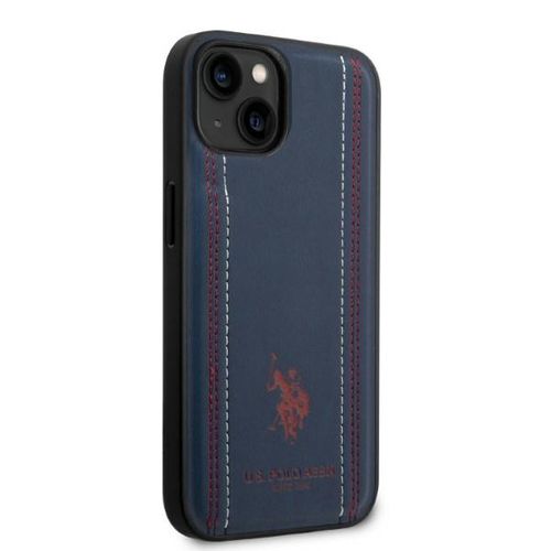 US Polo USHCP14MPFAV iPhone 14 Plus 6.7&quot; navy/navy blue Leather Stitch, U.S. Polo Assn. 3666339073237 3666339073237