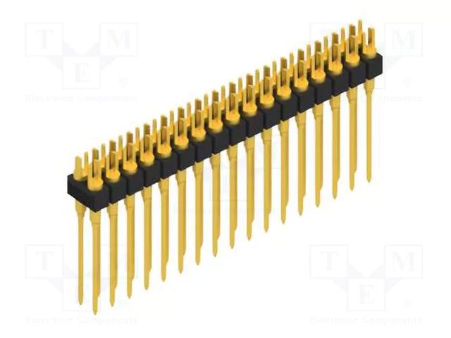 Connector: pin strips; pin header; PIN: 34; MK 208; 1.5A; 60V; 2x17 FISCHER ELEKTRONIK MK208.34.G