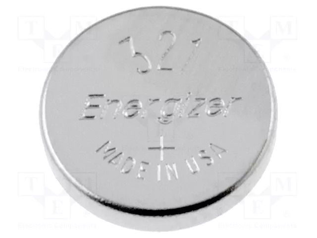 Battery: silver; 321,coin,R616; 1.55V; non-rechargeable ENERGIZER BAT-EG321