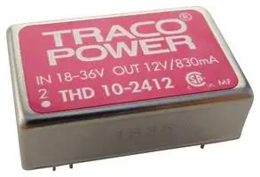 CONVERTER, DC/DC, 10W, 12V/0.84A THD 10-2412