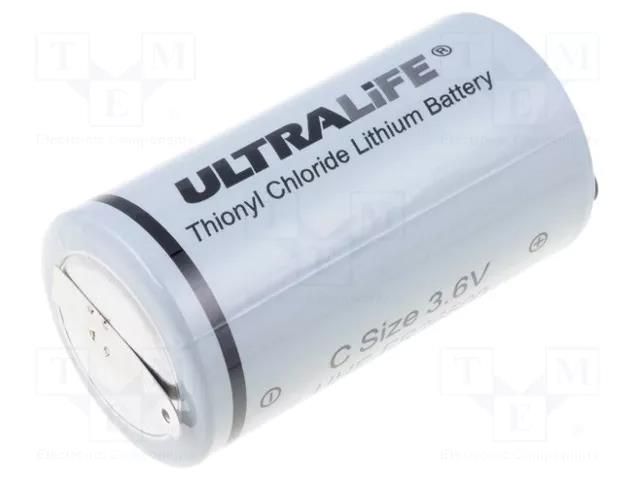 Battery: lithium; C; 3.6V; 9000mAh; non-rechargeable; Ø26.2x50mm ULTRALIFE BAT-ER26500/ST-UL