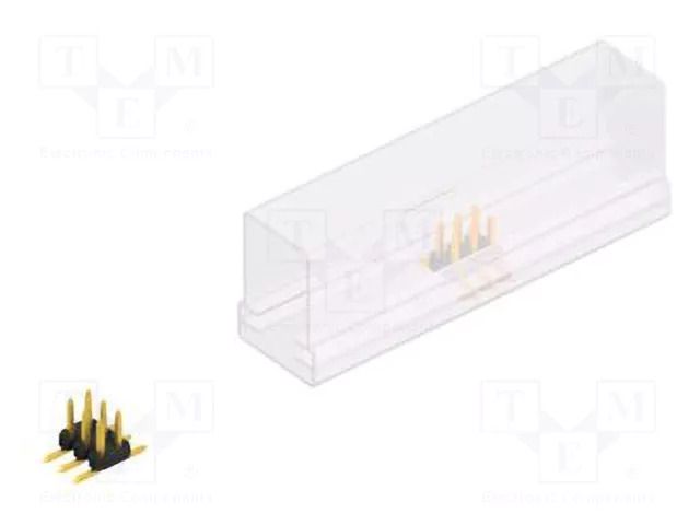 Connector: pin strips; pin header; male; PIN: 6; 3A; 100V; SMT; 2mm FISCHER ELEKTRONIK SLY8SMD036.6.GSM