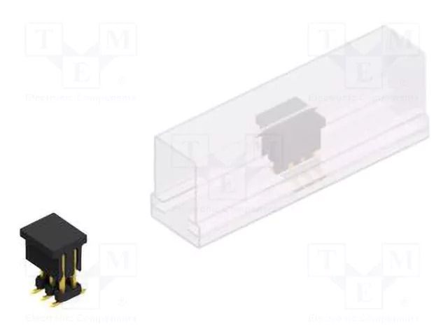 Connector: pin strips; pin header; male; PIN: 6; 3A; 100V; SMT; 2mm FISCHER ELEKTRONIK SLY8SMD062.6.GBSM