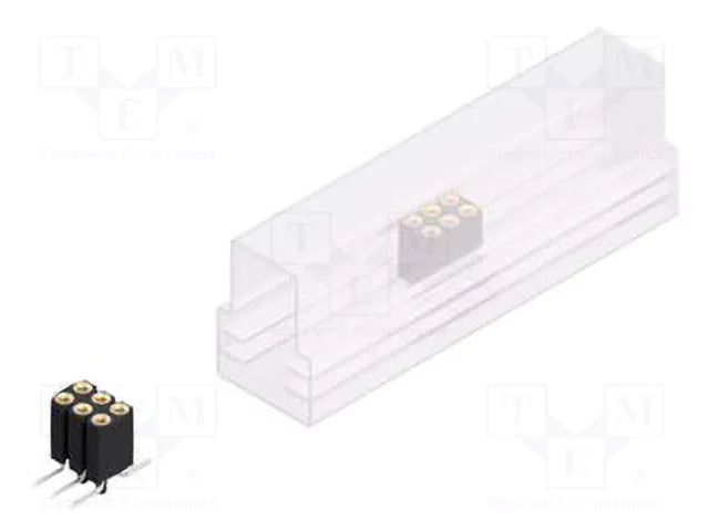 Connector: pin strips; socket; female; PIN: 6; BL 16 SMD; 3A; 150V FISCHER ELEKTRONIK BL16SMD113.6SMPS
