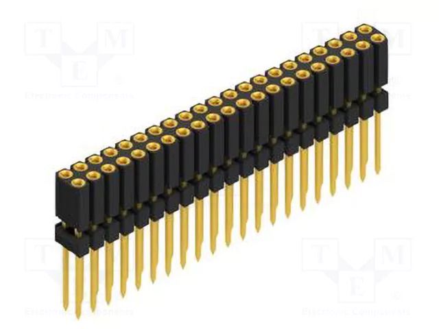Connector: pin strips; socket; female; PIN: 42; BL 19; 3A; 150V; THT FISCHER ELEKTRONIK BL19.219.42