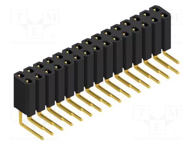 Connector: pin strips; socket; female; PIN: 30; THT; 3A; 125V; BL 4 FISCHER ELEKTRONIK BL4.30.G