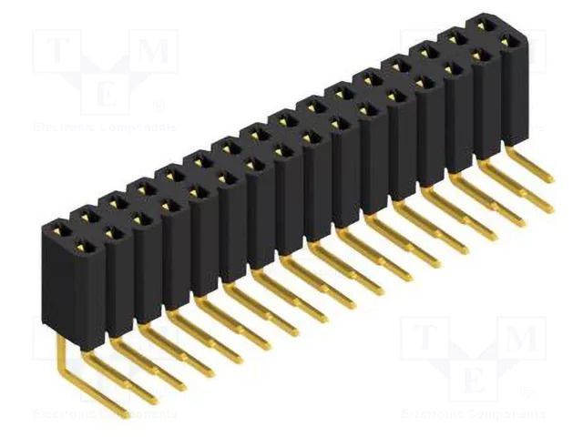 Connector: pin strips; socket; female; PIN: 32; THT; 3A; 125V; BL 4 FISCHER ELEKTRONIK BL4.32.G